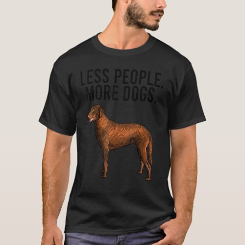 Less People More Dogs Curly Coated Retriever Intro T_Shirt