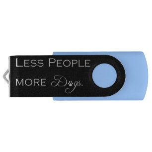 Less People More Dogs Flash Drive
