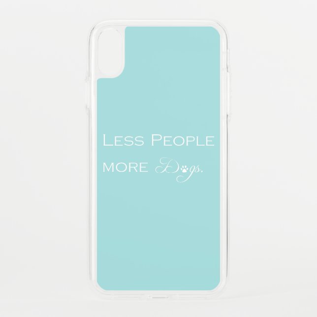 Less People More Dogs iPhone Case (Back)