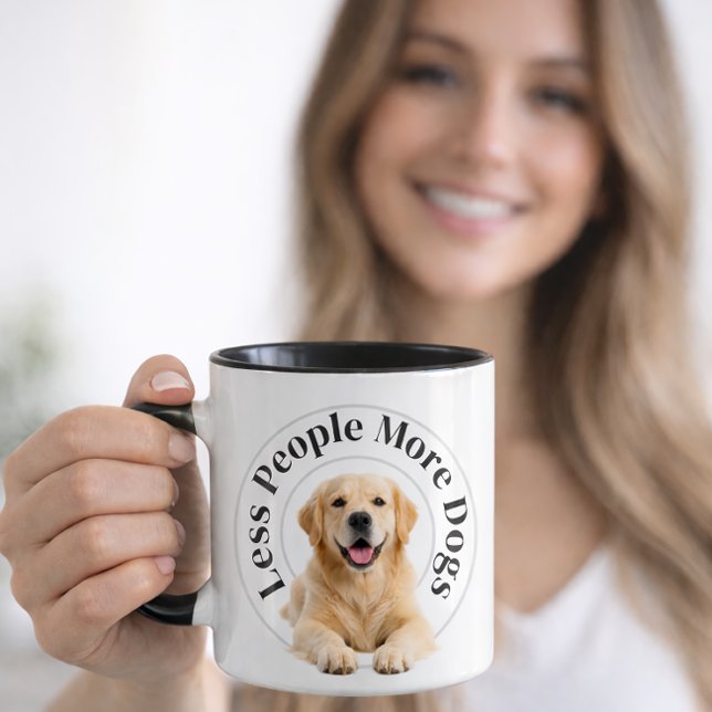 Less People, More Dogs – Minimalist Dog Lover Mug (Creator Uploaded)