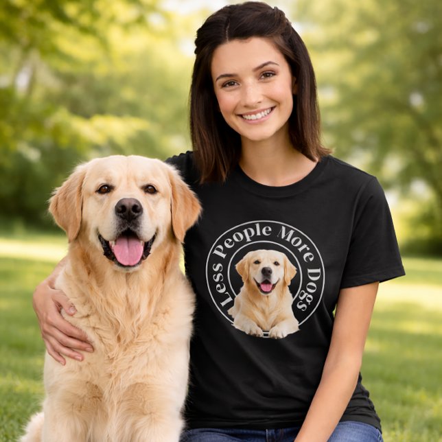 Less People, More Dogs – Minimalist Dog Lover T-Shirt (Creator Uploaded)