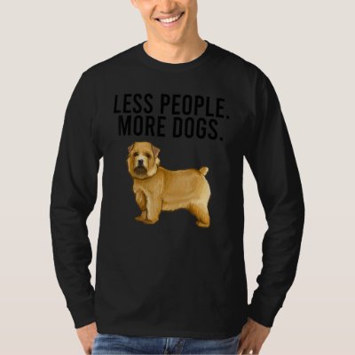 Less People More Dogs Norwich Terrier Introvert T-Shirt
