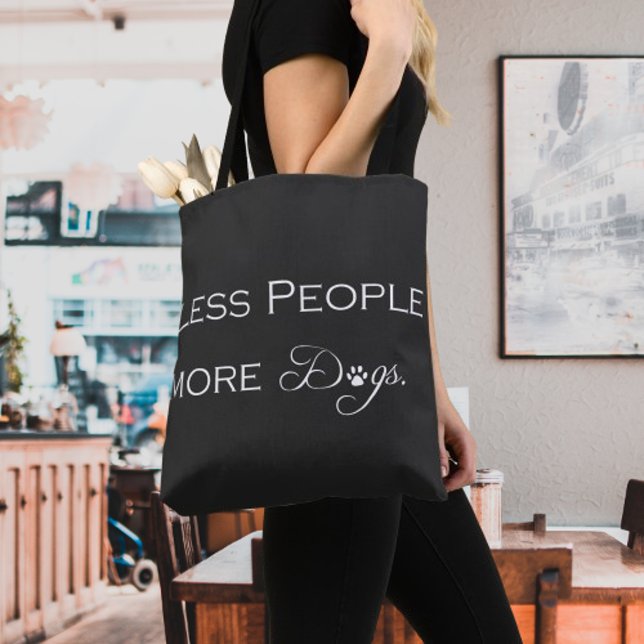 Less People More Dogs Tote Bag (Less People More Dogs Tote Bag)