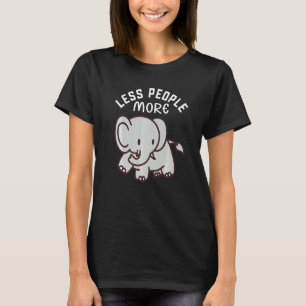 Less People More Elephants I Little Elephant I Kid T-Shirt