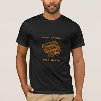 Less People More Music Retro Cassette Tape T-Shirt