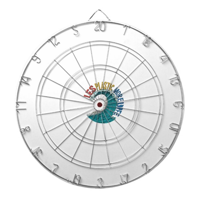 Less Plastic More Life Dart Board (Front)