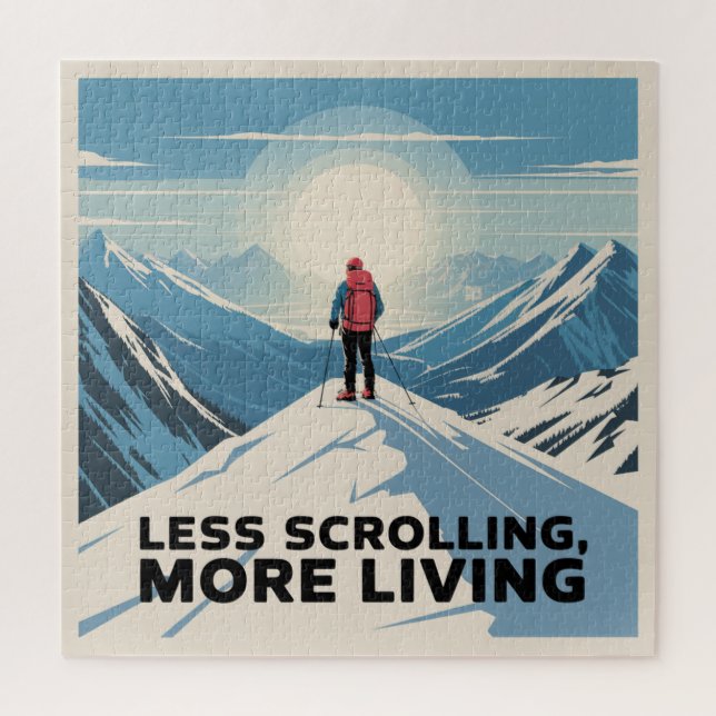 Less Scrolling, More Living Jigsaw Puzzle (Vertical)
