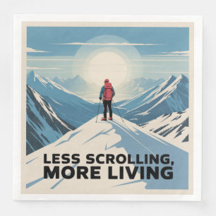 Less Scrolling, More Living Paper Dinner Napkins