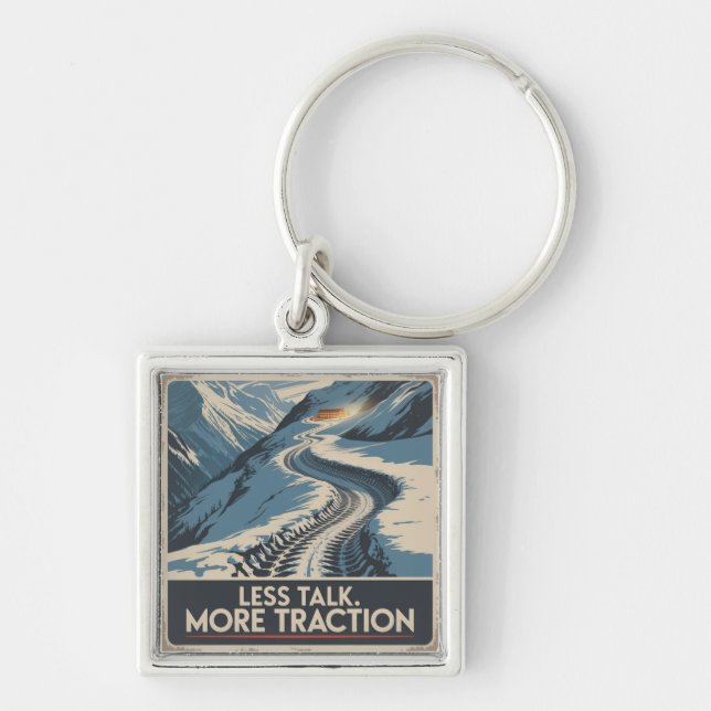 Less Talk. More Traction Keychain (Front)