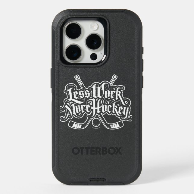 Less Work More Hockey Otterbox iPhone Case (Back)
