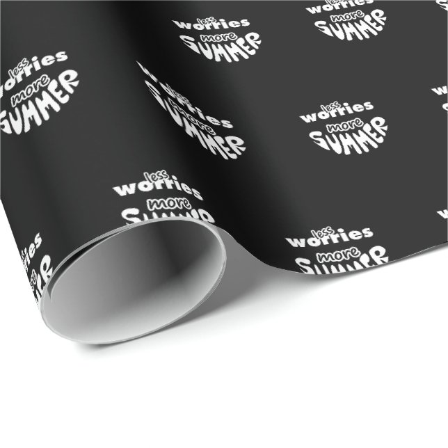 Less Worries More Summer Wrapping Paper (Roll Corner)