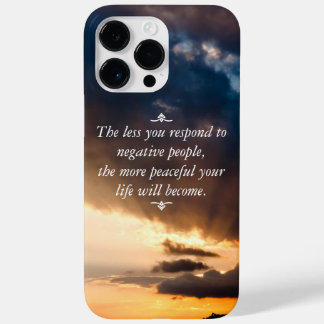 Less you respond to negative people Sunset Photo Case-Mate iPhone 14 Pro Max Case