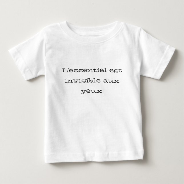 L'essentiel est invisible aux yeux baby T-Shirt (Front)