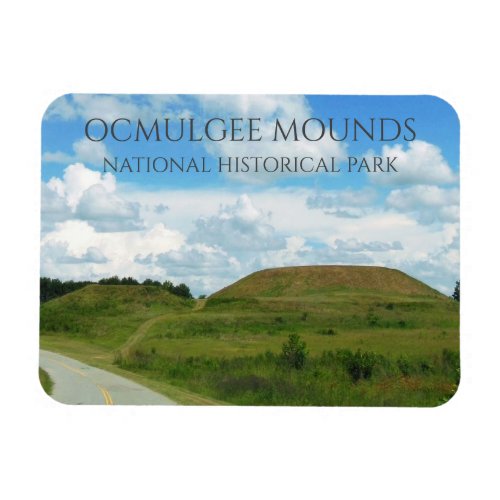 Lesser and Greater Temple Mounds Ocmulgee Mounds Magnet