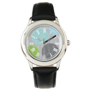 Lesser Flamingo pattern Watch