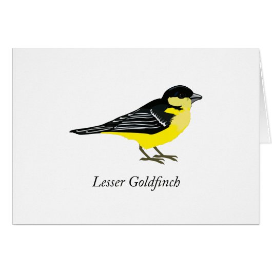 Lesser goldfinch cards (Front Horizontal)