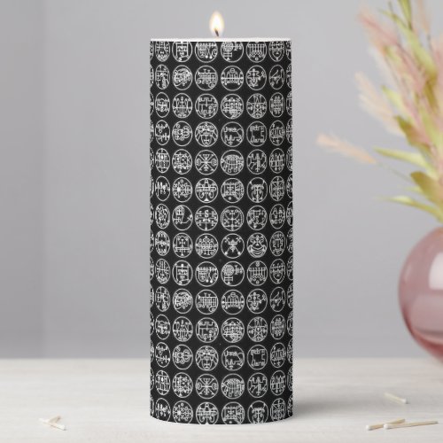 Lesser Key of Solomon Occult Alchemy Pillar Candle