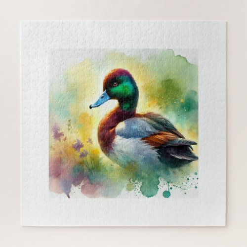 Lesser Scaup 050724AREF108 _ Watercolor Jigsaw Puzzle