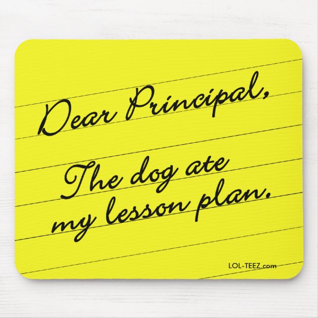 Lesson Plan Mouse Pad (Front)
