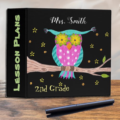 Lesson Plans Owl Teacher Binder