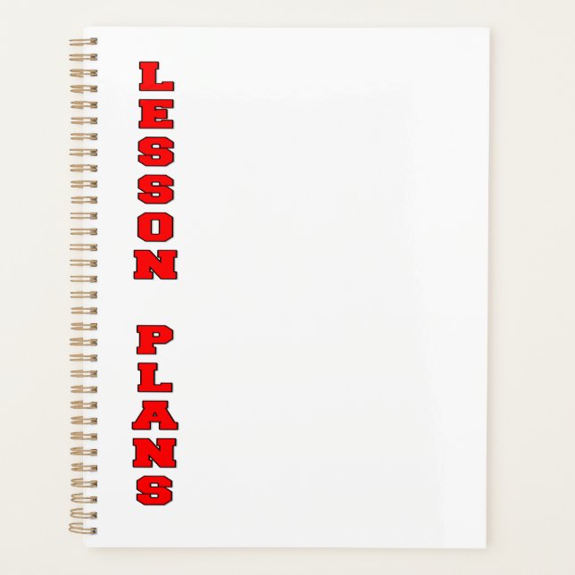 Lesson Plans Planner (Front)