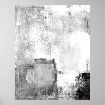 'lessons' Black And White Abstract Art Poster by T30Gallery at Zazzle
