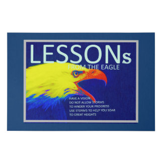 Lessons from The Eagle Faux Canvas Print