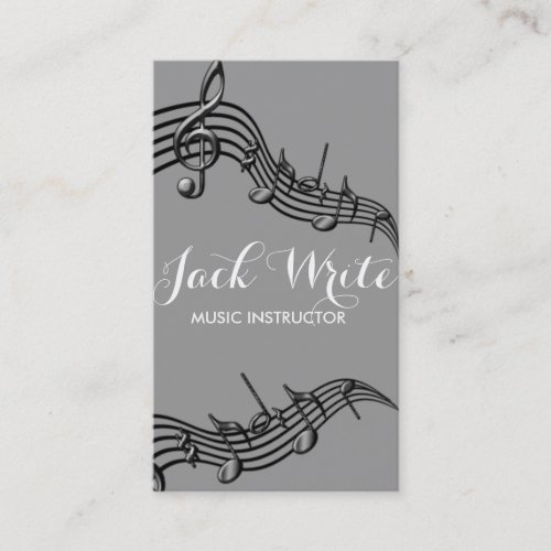 Lessons Instrument Music Instructor Business Business Card