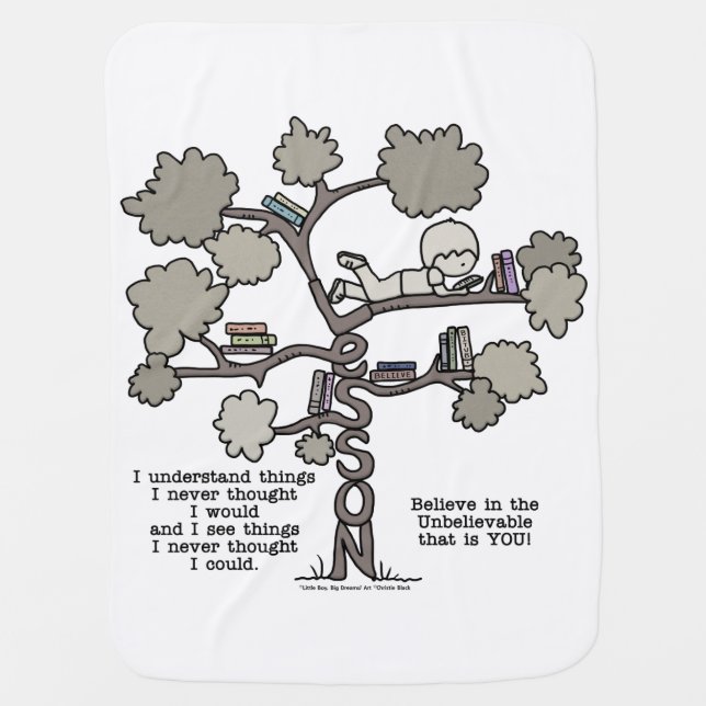 Lessons Learned Stroller Blanket (Front)