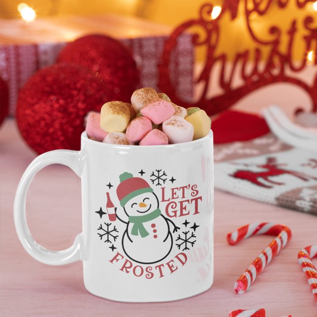 Les't get Frosted Cute Crhistmas Snowman Coffee Mug (Creator Uploaded)