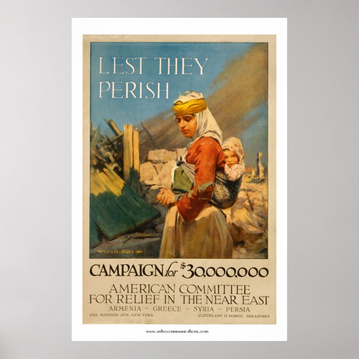 Lest They Perish   Near East Relief Poster