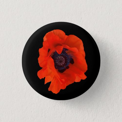 Lest We Forget Poppy Button