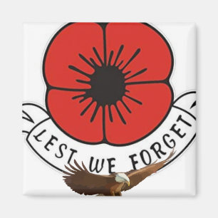 Lest we Forget, Poppy Magnet