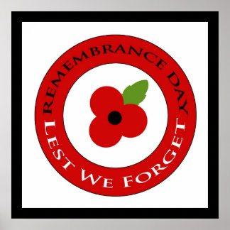 Lest we forget - Poster
