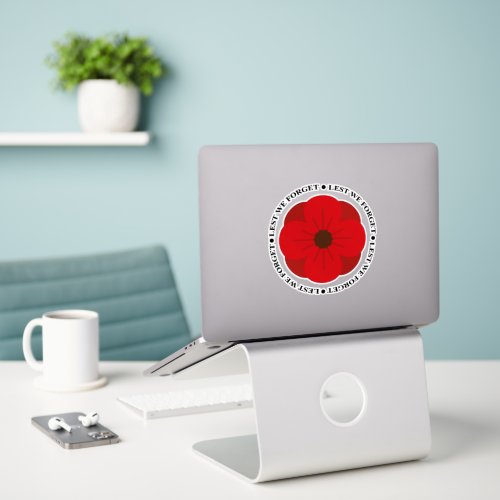 Lest We Forget Remembrance Day Sticker