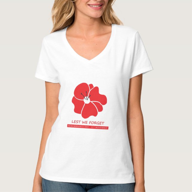 Lest We Forget / Remembrance Day T-Shirt (Front)
