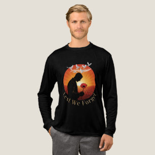 Lest We Forget – Remembrance Day Tribute Long Slee Tri-Blend Shirt