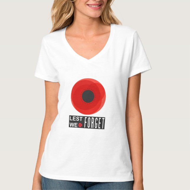 Lest We Forget  T-Shirt (Front)