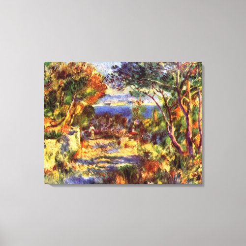 LEstaque by Pierre Renoir Vintage Impressionism Canvas Print