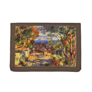 L'Estaque by Pierre Renoir, Vintage Impressionism Tri-fold Wallet