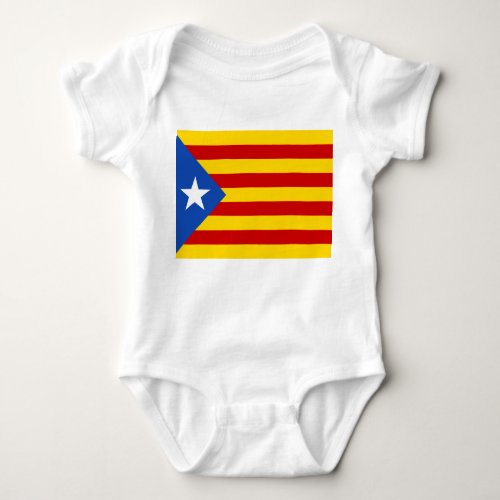 LEstelada Blava Catalan Independence Flag Baby Bodysuit