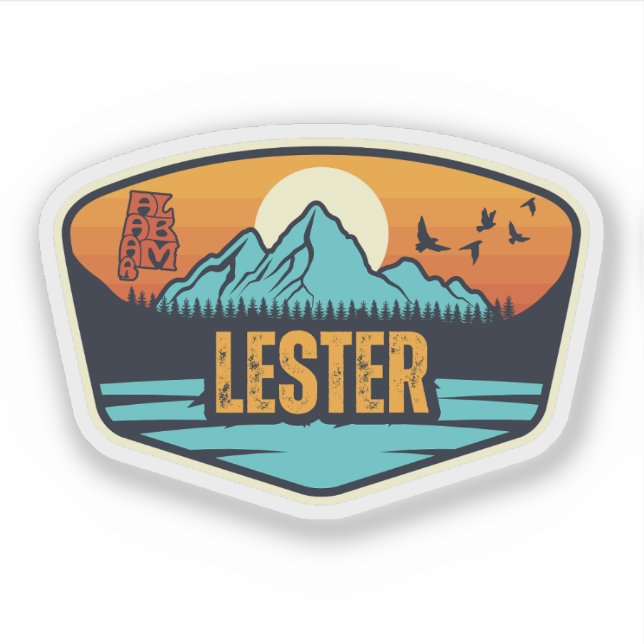 Lester, Alabama Sticker (Front)