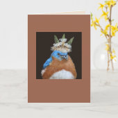 Lester the grumpy, bossy bluebird card | Zazzle