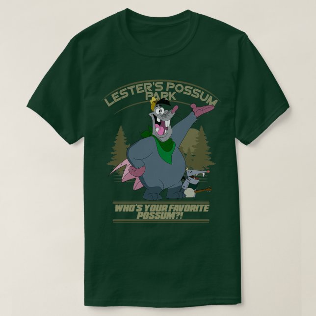 Lesters Possum Park T-Shirt (Design Front)