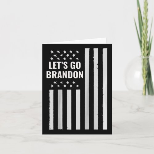 Let39s Go Brandon Flag Funny Raglan Baseball Tee Card