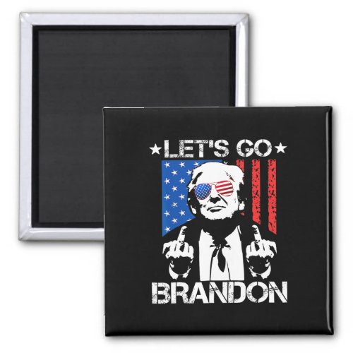 Let39s Go Brandon Pro Trump 2024 Flag Anti Joe B Magnet