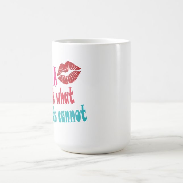 Let a kiss speak what words cannotT-Shirt Coffee Mug (Center)