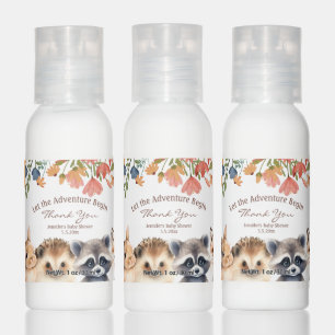  let adventure begin animals baby shower thank you hand lotion