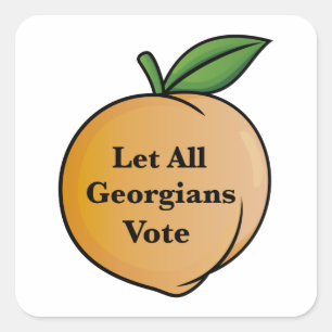 Let All Georgians Vote Square Sticker