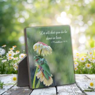 Let All That You Do Be Done In Love Plaque